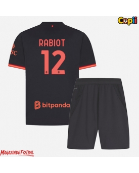 AC Milan Adrien Rabiot #12 Echipament de Fotbal Replică 2026-27 Copii Treilea (+ Șorturi)